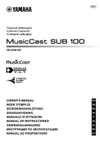 Yamaha NS-NSW100 SUB 100 - Owners manual